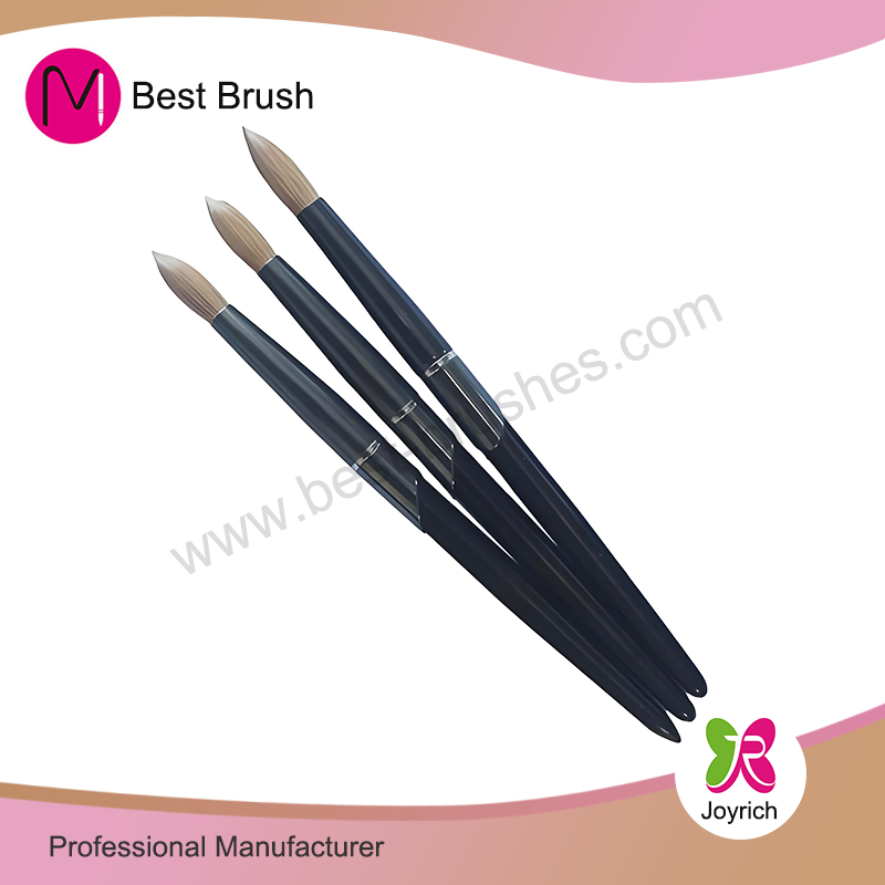 Black Metal Kolinsky akryl nagelbrush