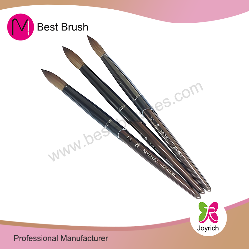 Kaffemetall Kolinsky akryl nagelbrush