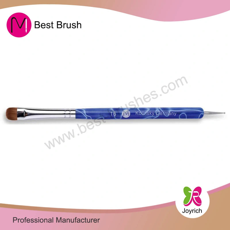 Mörkblå Kolinsky French Nail Brush