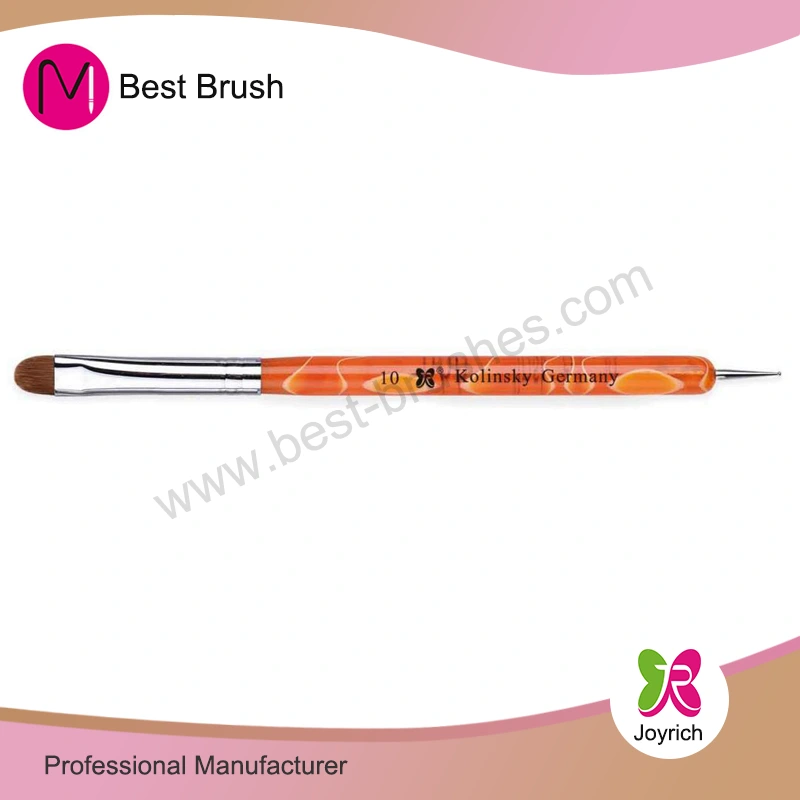 Orange akryl kolinsky hår fransk nagelbrush
