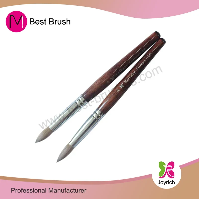 Red100% Kolinsky akryl nagelbrush